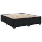 vidaXL Boxspringbett mit Matratze Schwarz 180x200 cm Samt vidaXL Boxspringbett mit Matratze Schwarz 180x200 cm Samt