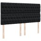 vidaXL Boxspringbett mit Matratze Schwarz 180x200 cm Samt vidaXL Boxspringbett mit Matratze Schwarz 180x200 cm Samt
