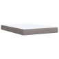 vidaXL Boxspringbett mit Matratze Taupe 140x190 cm Stoff vidaXL Boxspringbett mit Matratze Taupe 140x190 cm Stoff