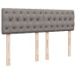 vidaXL Boxspringbett mit Matratze Taupe 140x190 cm Stoff vidaXL Boxspringbett mit Matratze Taupe 140x190 cm Stoff