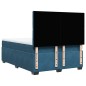 vidaXL Boxspringbett mit Matratze Blau 140x200 cm Samt vidaXL Boxspringbett mit Matratze Blau 140x200 cm Samt