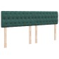 vidaXL Boxspringbett mit Matratze Dunkelgrün 180x200 cm Samt vidaXL Boxspringbett mit Matratze Dunkelgrün 180x200 cm Samt