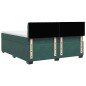 vidaXL Boxspringbett mit Matratze Dunkelgrün 180x200 cm Samt vidaXL Boxspringbett mit Matratze Dunkelgrün 180x200 cm Samt