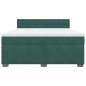 vidaXL Boxspringbett mit Matratze Dunkelgrün 180x200 cm Samt vidaXL Boxspringbett mit Matratze Dunkelgrün 180x200 cm Samt