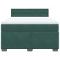 vidaXL Boxspringbett mit Matratze Dunkelgrün 140x200 cm Samt vidaXL Boxspringbett mit Matratze Dunkelgrün 140x200 cm Samt