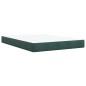 vidaXL Boxspringbett mit Matratze Dunkelgrün 140x200 cm Samt vidaXL Boxspringbett mit Matratze Dunkelgrün 140x200 cm Samt