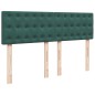vidaXL Boxspringbett mit Matratze Dunkelgrün 140x200 cm Samt vidaXL Boxspringbett mit Matratze Dunkelgrün 140x200 cm Samt