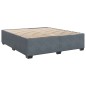 vidaXL Boxspringbett mit Matratze Dunkelgrau 180x200 cm Samt vidaXL Boxspringbett mit Matratze Dunkelgrau 180x200 cm Samt