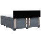 vidaXL Boxspringbett mit Matratze Dunkelgrau 180x200 cm Samt vidaXL Boxspringbett mit Matratze Dunkelgrau 180x200 cm Samt
