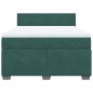 vidaXL Boxspringbett mit Matratze Dunkelgrün 160x200 cm Samt vidaXL Boxspringbett mit Matratze Dunkelgrün 160x200 cm Samt