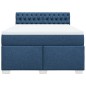 vidaXL Boxspringbett mit Matratze Blau 140x190 cm Stoff vidaXL Boxspringbett mit Matratze Blau 140x190 cm Stoff