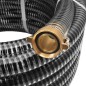 vidaXL Saugschlauch mit Messing-Anschlüssen 4 m 25 mm Schwarz vidaXL Saugschlauch mit Messing-Anschlüssen 4 m 25 mm Schwarz
