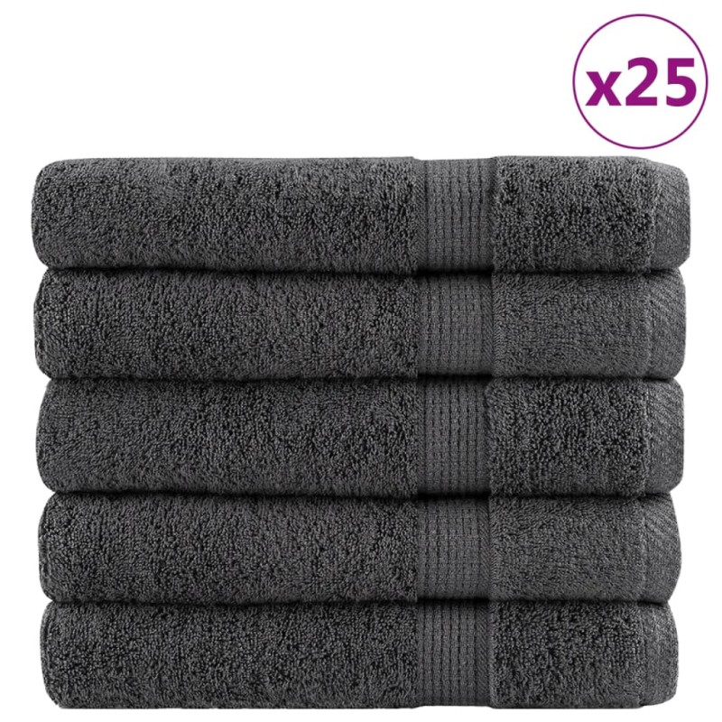 vidaXL Premium-Saunatücher SOLUND 25 Stk Anthrazit 80x200 cm 600 g/m² vidaXL Premium-Saunatücher SOLUND 25 Stk Anthrazit 80x200 cm 600 g/m²