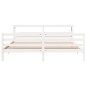 vidaXL Massivholzbett ohne Matratze Weiß 200x200 cm Kiefernholz vidaXL Massivholzbett ohne Matratze Weiß 200x200 cm Kiefernholz