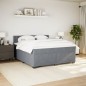 vidaXL Boxspringbett mit Matratze Dunkelgrau 180x200 cm Samt vidaXL Boxspringbett mit Matratze Dunkelgrau 180x200 cm Samt