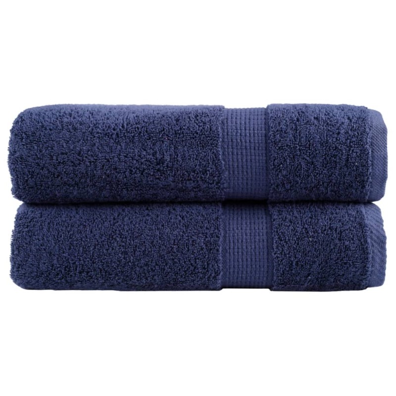 vidaXL Premium-Badetücher SOLUND 2 Stk. Marineblau 100x150 cm 600 g/m² vidaXL Premium-Badetücher SOLUND 2 Stk. Marineblau 100x150 cm 600 g/m²