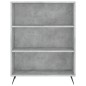 Highboard Betongrau 69,5x34x180 cm Holzwerkstoff Highboard Betongrau 69,5x34x180 cm Holzwerkstoff