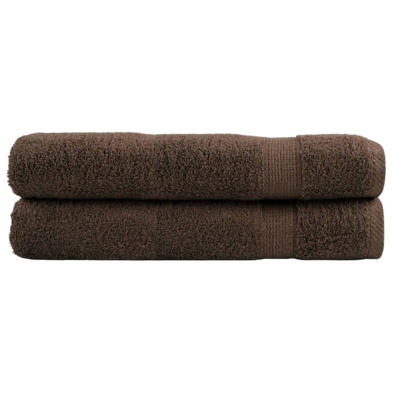 vidaXL Premium-Saunatücher SOLUND 2 Stk Braun 80x200 cm 600 g/m² vidaXL Premium-Saunatücher SOLUND 2 Stk Braun 80x200 cm 600 g/m²