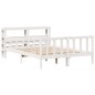 vidaXL Massivholzbett ohne Matratze Weiß 150x200 cm Kiefernholz vidaXL Massivholzbett ohne Matratze Weiß 150x200 cm Kiefernholz