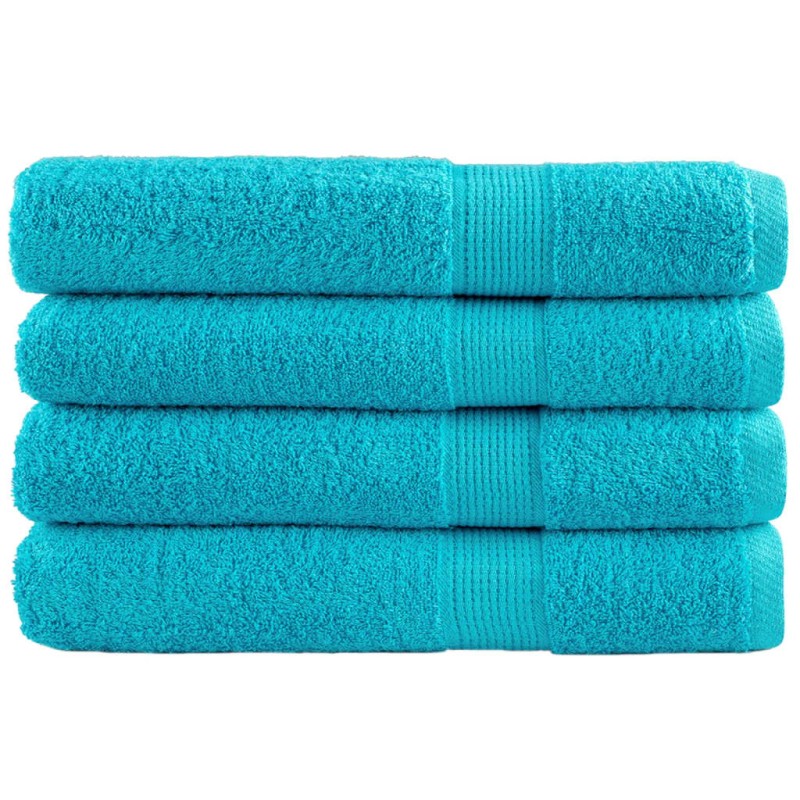 vidaXL Premium-Handtücher SOLUND 4 Stk. Türkis 100x200 cm 600 g/m² vidaXL Premium-Handtücher SOLUND 4 Stk. Türkis 100x200 cm 600 g/m²