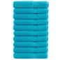 vidaXL Premium-Saunatücher SOLUND 10 Stk. Türkis 80x200 cm 600 g/m² vidaXL Premium-Saunatücher SOLUND 10 Stk. Türkis 80x200 cm 600 g/m²