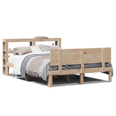 vidaXL Bettgestell mit Kopfteil ohne Matratze 120x190 cm