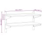 vidaXL Wandregal mit 2 Böden 100x40x60 cm Silbern Edelstahl vidaXL Wandregal mit 2 Böden 100x40x60 cm Silbern Edelstahl