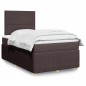 vidaXL Boxspringbett mit Matratze Dunkelbraun 120x200 cm Stoff vidaXL Boxspringbett mit Matratze Dunkelbraun 120x200 cm Stoff