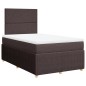vidaXL Boxspringbett mit Matratze Dunkelbraun 120x200 cm Stoff vidaXL Boxspringbett mit Matratze Dunkelbraun 120x200 cm Stoff