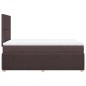 vidaXL Boxspringbett mit Matratze Dunkelbraun 120x200 cm Stoff vidaXL Boxspringbett mit Matratze Dunkelbraun 120x200 cm Stoff