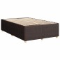 vidaXL Boxspringbett mit Matratze Dunkelbraun 120x200 cm Stoff vidaXL Boxspringbett mit Matratze Dunkelbraun 120x200 cm Stoff