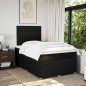 vidaXL Boxspringbett mit Matratze Schwarz 120x200 cm Stoff vidaXL Boxspringbett mit Matratze Schwarz 120x200 cm Stoff