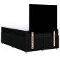 vidaXL Boxspringbett mit Matratze Schwarz 120x200 cm Stoff vidaXL Boxspringbett mit Matratze Schwarz 120x200 cm Stoff