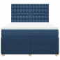 vidaXL Boxspringbett mit Matratze Blau 140x190 cm Stoff vidaXL Boxspringbett mit Matratze Blau 140x190 cm Stoff