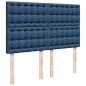 vidaXL Boxspringbett mit Matratze Blau 140x190 cm Stoff vidaXL Boxspringbett mit Matratze Blau 140x190 cm Stoff