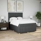 vidaXL Boxspringbett mit Matratze Dunkelgrau 140x200 cm Stoff vidaXL Boxspringbett mit Matratze Dunkelgrau 140x200 cm Stoff