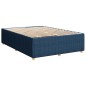 vidaXL Boxspringbett mit Matratze Blau 140x200 cm Stoff vidaXL Boxspringbett mit Matratze Blau 140x200 cm Stoff