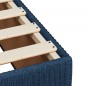 vidaXL Boxspringbett mit Matratze Blau 140x200 cm Stoff vidaXL Boxspringbett mit Matratze Blau 140x200 cm Stoff