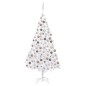 vidaXL Künstlicher Weihnachtsbaum mit Beleuchtung & Kugeln Weiß 210 cm vidaXL Künstlicher Weihnachtsbaum mit Beleuchtung & Kugeln Weiß 210 cm