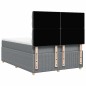 vidaXL Boxspringbett mit Matratze Hellgrau 140x200 cm Stoff vidaXL Boxspringbett mit Matratze Hellgrau 140x200 cm Stoff