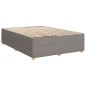 vidaXL Boxspringbett mit Matratze Taupe 140x200 cm Stoff vidaXL Boxspringbett mit Matratze Taupe 140x200 cm Stoff
