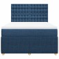 vidaXL Boxspringbett mit Matratze Blau 140x200 cm Stoff vidaXL Boxspringbett mit Matratze Blau 140x200 cm Stoff