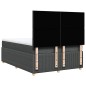 vidaXL Boxspringbett mit Matratze Dunkelgrau 160x200 cm Stoff vidaXL Boxspringbett mit Matratze Dunkelgrau 160x200 cm Stoff