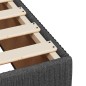 vidaXL Boxspringbett mit Matratze Dunkelgrau 160x200 cm Stoff vidaXL Boxspringbett mit Matratze Dunkelgrau 160x200 cm Stoff