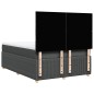 vidaXL Boxspringbett mit Matratze Dunkelgrau 160x200 cm Stoff vidaXL Boxspringbett mit Matratze Dunkelgrau 160x200 cm Stoff