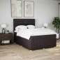 vidaXL Boxspringbett mit Matratze Dunkelbraun 160x200 cm Stoff vidaXL Boxspringbett mit Matratze Dunkelbraun 160x200 cm Stoff