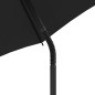 vidaXL Gartensofa 2-Sitzer Sonnenschirm und Hocker Schwarz Poly-Rattan vidaXL Gartensofa 2-Sitzer Sonnenschirm und Hocker Schwarz Poly-Rattan