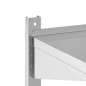 vidaXL Wandregal mit 2 Böden 75x23,5x60 cm Silbern Edelstahl vidaXL Wandregal mit 2 Böden 75x23,5x60 cm Silbern Edelstahl