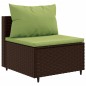 vidaXL 11-tlg. Garten-Sofagarnitur mit Kissen Braun Poly Rattan vidaXL 11-tlg. Garten-Sofagarnitur mit Kissen Braun Poly Rattan