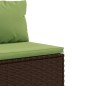 vidaXL 11-tlg. Garten-Sofagarnitur mit Kissen Braun Poly Rattan vidaXL 11-tlg. Garten-Sofagarnitur mit Kissen Braun Poly Rattan